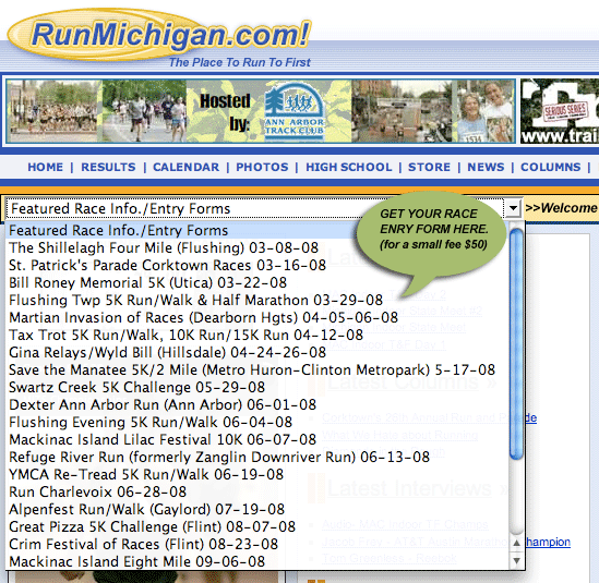 Race Entry FORM