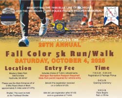 29th Annual Michigan State Police Fall Color 5k Run/Walk